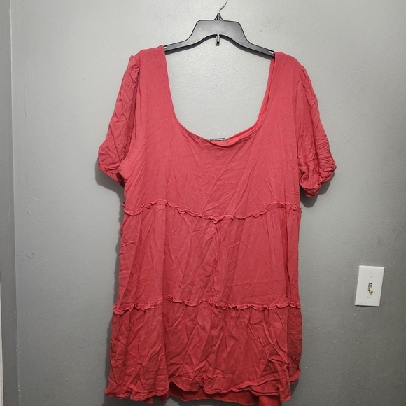 Arula women's mini dress orange size C 3X  baby doll summer vacation - Picture 7 of 7